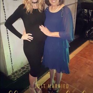 ASOS maternity black dress